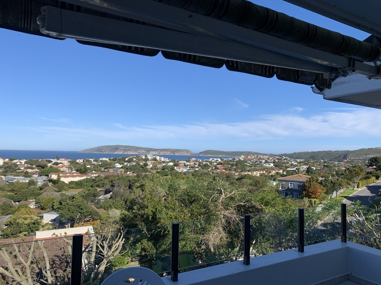 View of the Robberg headland and bay from the balcony